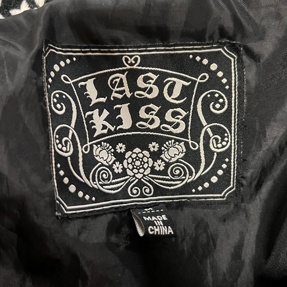 Last Kiss vintage houndstooth pea coat - Picture 3 of 3